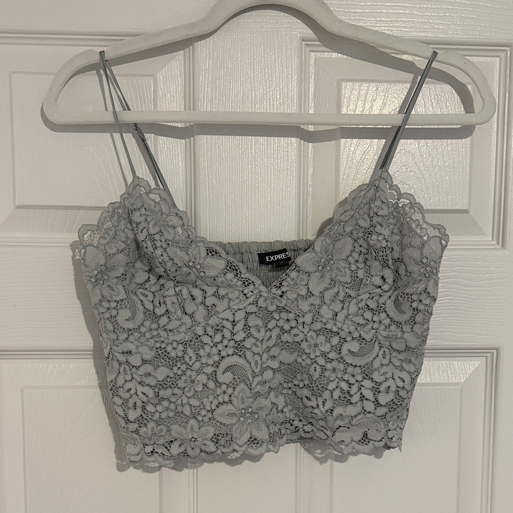 Express Lace Camisole - Sage Green